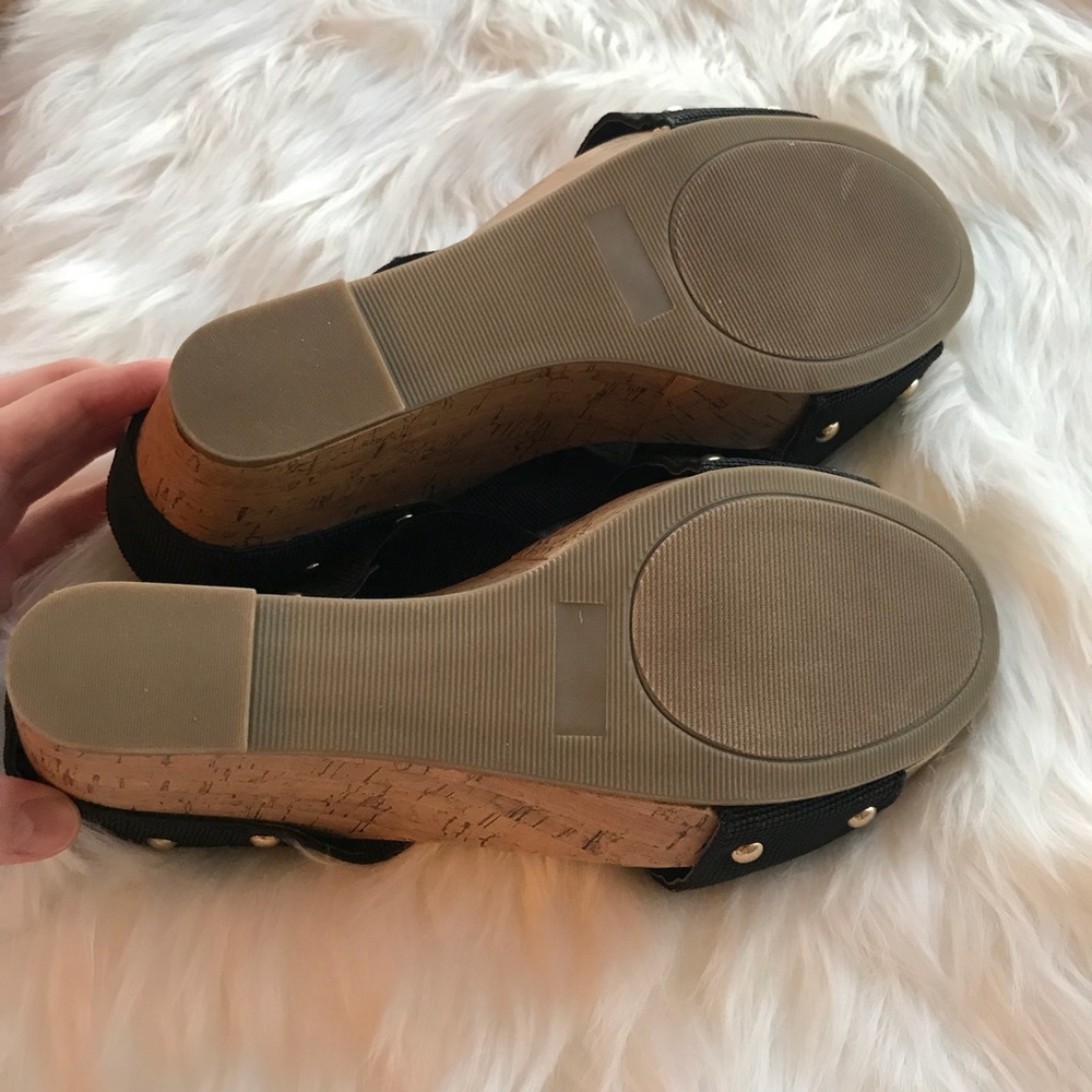 Madden Girl Nautic Cork Platform Wedges Sandals 9 - Picture 6 of 6